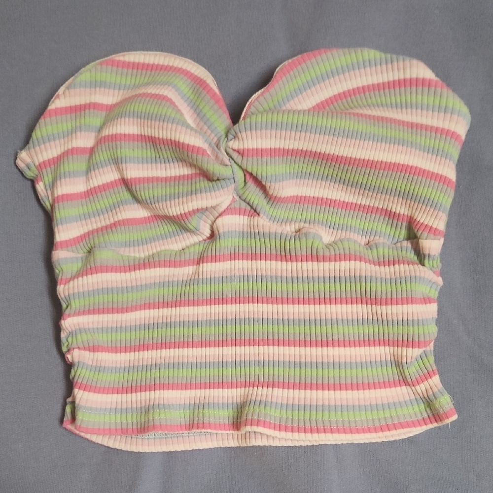Sassy Striped Women's TubeTop Sz M